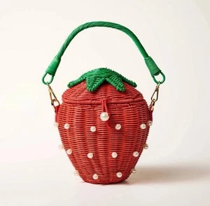 Kate Spade New York x Target - Pearl Embellished Strawberry Basket Bag - Picture 1 of 3