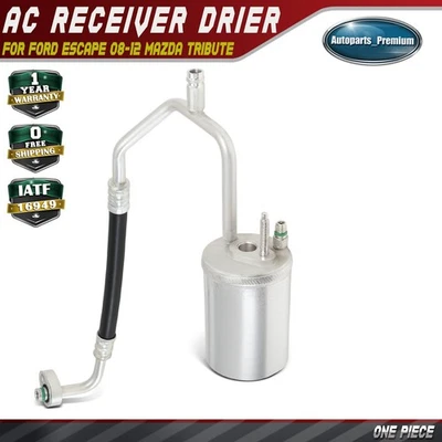 AC Receiver Drier w/ Hose Assembly for Ford Escape Mazda Tribute Mercury Mariner - Image 1 of 4