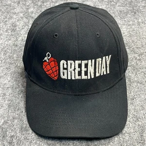 Green Day American Idiot Hat Cap Black White Spell Out Logo One Size Cotton - Picture 1 of 13
