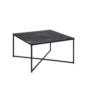 Modern Furniture KOLINA Glass Coffee Table 80cm - Black - Picture 1 of 1