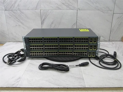 3 x Conmutador Ethernet Cisco Catalyst 2960 48 puertos WS-C2960-48TC-L ¡ENVÍO GRATUITO! Foto 1 de 4