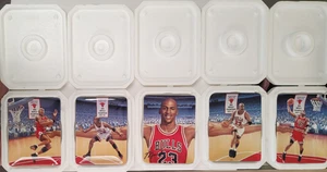 1997 MICHAEL JORDAN "SOARING ABOVE THE REST" 5 PLATE COMPLETE SET WITH SHELF - Bild 1 von 8