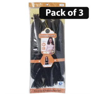 Kuknus 3X Pre-Stretch Popp-In-Twist 20" - 3er Pack - alle Farbpaletten - Bild 1 von 11