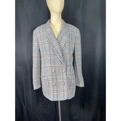 Blazer vintage años 80 para mujer Norton McNaughton pata de gallo,  Foto 1 de 4