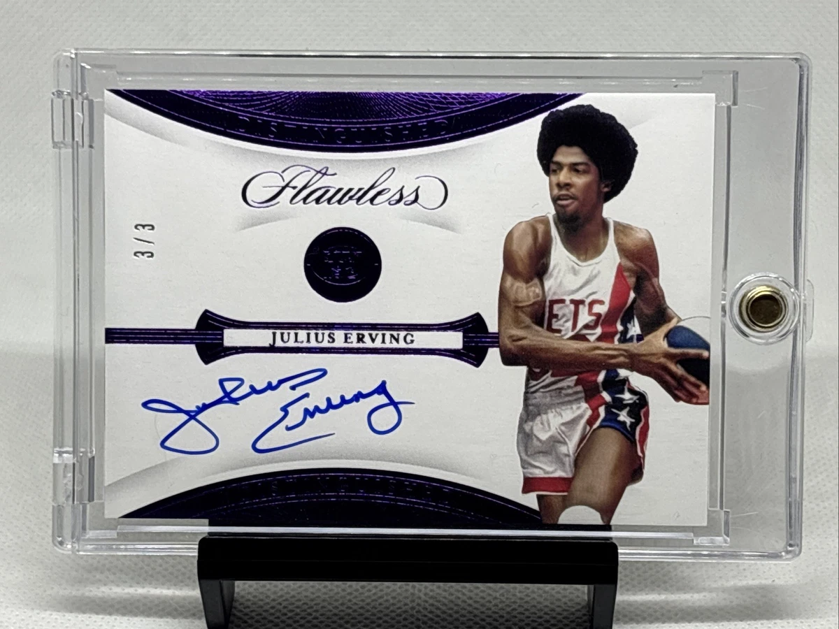 Julius Erving Autographed Basketball Trading Cards & Accessories