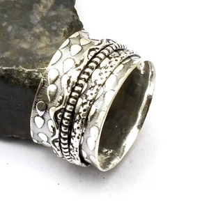 Spinner Ethnic Handmade Ring Jewelry For Thanksgiving US Size-9 AR 26467 - Picture 1 of 1