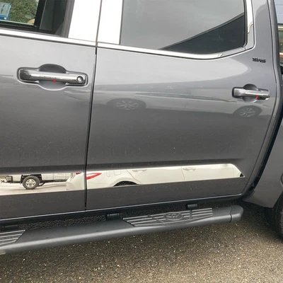 Manija de puerta pulida 4 piezas (se adapta a: Toyota Tundra 2022-2023 doble cabina) Foto 1 de 4