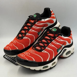 Nike Air Max Plus Trainers Team Orange Neptune Green UK8.5 - Picture 1 of 11