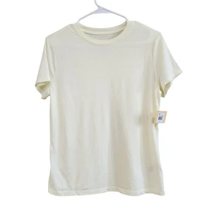 A New Day Kurzarm T-Shirt Rundhals weicher Stoff hellgelb Größe Medium neu mit Etikett - Bild 1 von 7