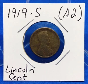 1919-S LINCOLN CENT WEIZEN PENNY - ZIRKULIERT WEIZEN CENT - SAN FRANCISCO MINT *A2 - Bild 1 von 9