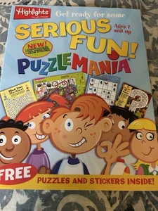 Kids Highlights Puzzlemania Booklet New - Imagen 1 de 3