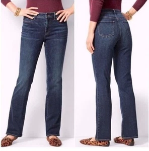 NWT* TALBOTS đź‘–Signature Bootcut Denim Blue Jeans 12/31 *NEW - Picture 1 of 10