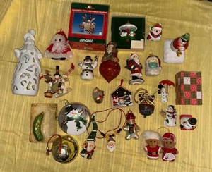 Vintage Weihnachtsschmuck Konvolut Punze Kurt Adler Schneemänner Trolle Weihnachtsmann 80er + - Bild 1 von 16