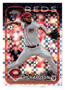 #230 Lyon Richardson Cincinnati Reds 2024 Topps Chrome X-Fractor - Picture 1 of 2