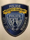 RARE ~ Warwick Rhode Island PAL Police Athletic League 50th Anniversary Patch