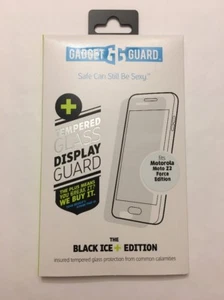 Gadget Guard:Tempered Black Ice + Glass Screen Guard for Motorola Moto Z2 Force - Picture 1 of 6