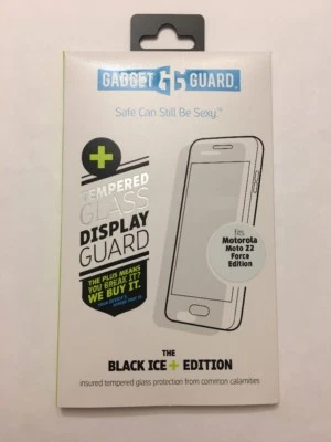 Gadget Guard:Tempered Black Ice + Glass Screen Guard for Motorola Moto Z2 Force - Image 1 of 4