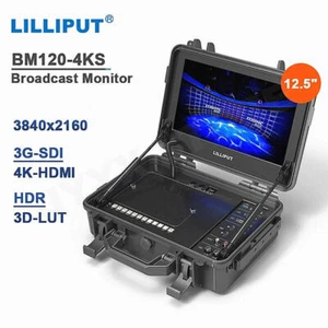 LILLIPUT BM120-4KS 12.5inch 4K HDR 3G-SDI HDMI Broadcast Director Video Monitor - Picture 1 of 9