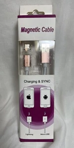 Magnetic Charging Cables for IPhone and Android Quick Charge - Picture 1 of 4