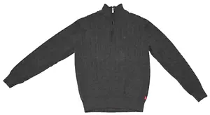 NWOT IZOD Cable Knit 1/4 Zip Long Sleeve Sweater Elastic Waist Men's Small - Picture 1 of 21