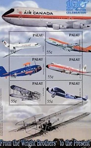 👉 PALAU 2003 SIGLO DE VUELO S/S + M/S AVIONES MONTADOS SIN MONTAR O NUNCA MONTADA, WRIGHT BROS. - Imagen 1 de 2