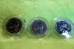 1960-P 1961-P & 1962-P PROOF JEFFERSON NICKELS 3 COINS TOTAL - Picture 1 of 2