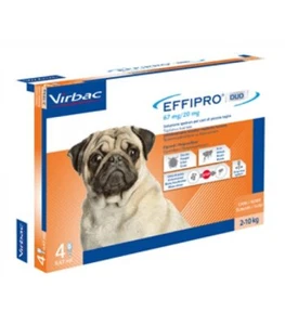 Effipro Duo Cani 4Pip 2-10 kg - antiparassitario spot-on per cani - Foto 1 di 1