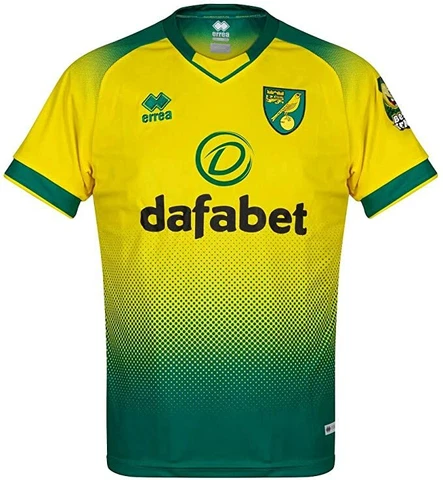 MEN'S ERREA FC NORWICH CITY 2019/2020 HOME SOCCER FOOTBALL SHIRT JERSEY SIZE M Cover