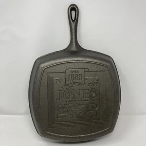 RARE Vintage Cast Iron Skillet Pan Commemorative Jones Dairy Farm 10 1/2" - Picture 1 of 6