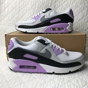 Nike Air Max 90 Sneakers Women’s SZ 6 White/Cool Grey-Lilac DH8010-103 - Picture 1 of 11