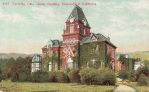 Postcard University of California Berkeley Library Building CA DB - Picture 1 of 2