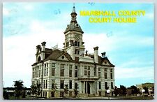 Postcard Marshall County Court House, Marshalltown, Iowa Posted 1988