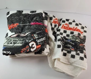 Vintage Dale Earnhardt Intimidator Bath Set 3 Hand Towels & 2 Towels Unused 90s - Picture 1 of 5