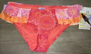 COCO RAVE womens BIKINI SWIM BOTTOMS NEW NWT size large SWIMMING CORAL PINK - Picture 1 of 2