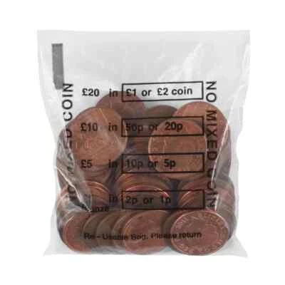 VALUE PRODUCT Cash Denominated Coin Bag (5000 Pack) BEVORBS0001