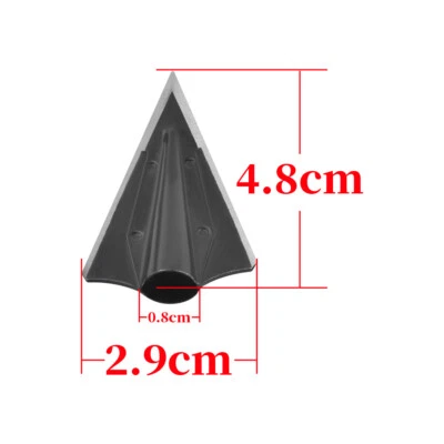 6pcs Hunting Broadheads Blade Tips Arrowheads 8MM Bamboo Wooden Arrow Shaft Glue - Image 1 of 4