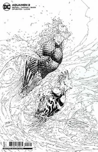 Aquamen (2022) #2 de 6 casi nuevo Jim Lee Sketch Variant Cover - Imagen 1 de 1
