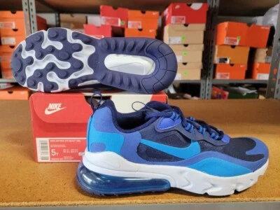 Nike Air Max 270 React GS Azul Vacío Foto Azul DV1333 051 Talla 5Y Foto 1 de 4