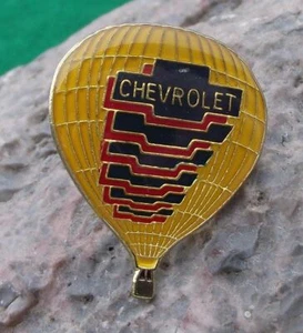 Vintage Chevrolet Cars Hot Air Balloon Ballooning Advertising Pin Badge - Picture 1 of 2