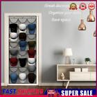 Baseball Hat Rack 24 Clear Hanging Cap Organizer Complete with Over Door Hooks