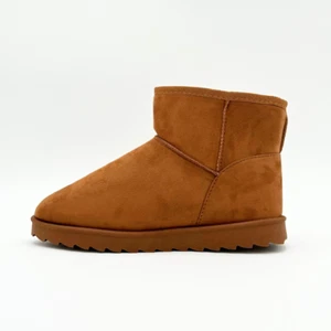 Cozy Faux Fur Lined Suede Ankle Boots - Casual Style, Slip-On, Warm Winter Essen - Picture 1 of 17