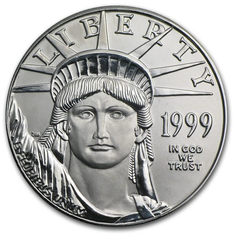 1999 1 oz Platinum American Eagle BU - SKU #12471 Cover
