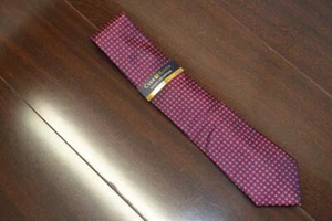 NEW Mens Club Room 100% Silk Blue Red Floral Neck Tie One Size - Picture 1 of 5