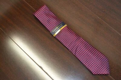 NUEVA Corbata para Hombre Club Room 100% Seda Azul Rojo Floral Talla Única Foto 1 de 4