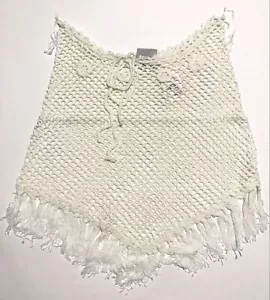 Carolina Blues Girls Crochet Tassel Cover Up Skirt Drawstring OS (Girls’ 7-16) - Picture 1 of 7