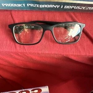 RAY BAN RB 7047 5196 BLACK EYEGLASSES FRAME RX 56-17 - Picture 1 of 3