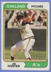 1974 Topps Jim Hunter Oakland Athletics #7