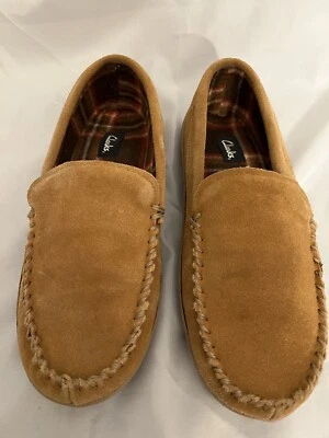 Mocasines Clarks Venecianos Forrados a Cuadros Gamuza Para Hombre Talla 10 Foto 1 de 4