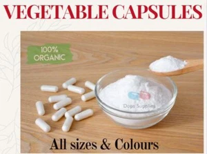 π Size 000 00 0 1 2 3 4 Empty Vegetable Capsules Medicine Pill Vitamins - Picture 1 of 33