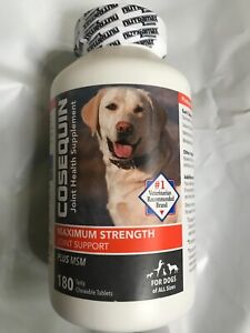 Cosequin DS Plus MSM Joint Supplement for Dogs - 180 Chewable Tablets 